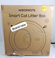 Cardboard retail box labeled MeoWant Smart Cat Litter Box
