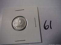 Obverse side of the 1966 Austrian 2 Schilling coin showing denomination and year