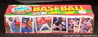 Side view of factory sealed 1990 Fleer Baseball set box showing player images and branding.