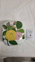Top view of Rosenthal porcelain decorative box with floral pattern
