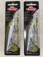 Two Berkley Skinnycutter 110 fishing lures in original packaging showing front view with label details.