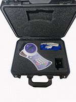 Erchonia Derma Laser device with screen, keypad, and accessories inside protective foam insert in the case.