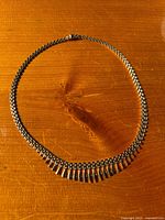 Full view of necklace laid flat