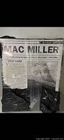 Front view of one Mac Miller poster showing 'Self Care' theme with image and text.