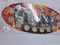 Canada Province Quarters Set displayed on an oval collector card showing the year 1992 and a multicolor map of Canada with coins arranged around the edge.