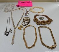 All items laid out on white surface