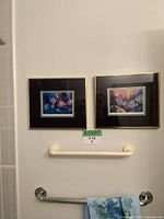 Both framed artworks displayed together with size label visible