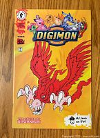 Front cover of Digimon #4 comic book showing Birdramon and Digimon characters