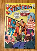 Front cover of Superman comic book #228 showing colored illustration and publication details.