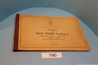 Front cover of the 1956 New York Canals chart booklet showing title and U.S. Lake Survey emblem.