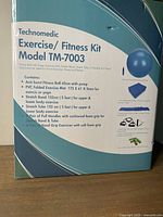 Box showing detailed product label with contents and model information