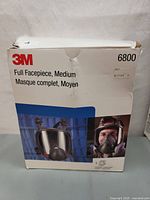 Box for 3M 6800 full facepiece, labelled medium size