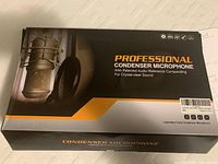 Front view of the microphone kit box showing branding and product name