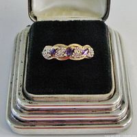 Front view of ring in display box