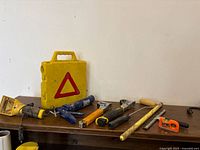 All seven tools on tabletop for overview