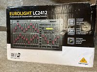 Front of retail box showing Eurolight LC2412 lighting console
