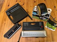 All three items displayed on wooden table