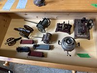 All items arranged on shelf