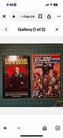 Front covers of the two books: Lex Luthor Unauthorized Biography and G.I. Joe Special Missions Classics Volume 1