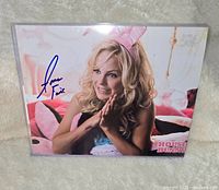 Front view of the signed 8x10 photo featuring Anna Faris in costume from The House Bunny.