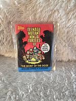 Front of sealed 1991 Teenage Mutant Ninja Turtles II movie trading cards pack showing TMNT artwork and product info.