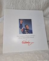 Book front cover showing title 'The Great Farewell' embossed, photo of Wayne Gretzky in Rangers jersey, and author signature Ken Danby.