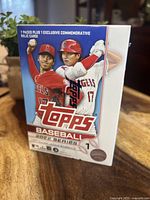 Front view of sealed 2022 Topps Baseball Series 1 99-card blaster box featuring Shohei Ohtani pitching and batting imagery.