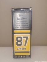 Photo of a 6 inch Tim Hortons NHL Superstar Collectable Stick featuring Sidney Crosby number 87
