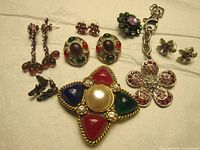 All items laid out on off-white background