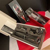 Chefman Electric Wine Opener with foil cutter and accessories in original packaging.