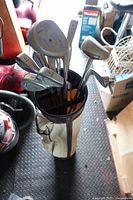 Full view of golf bag containing junior right-hand clubs