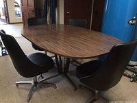 Full view of table and all four chairs