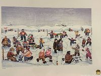 Full view of the Alberto DeCastro Winter Weekend print