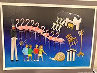 Full view of mounted photostat illustration