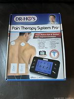Retail box showing Dr-Ho's Pain Therapy System Pro