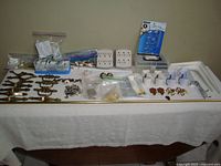 overview of all hardware items on table