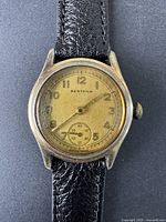 Close-up of the watch face showing Bertmar brand name, Arabic numerals, and small seconds subdial.