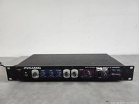 Front view of the Pyramid SEA-2500X stereo control preamplifier showing control knobs, power button, headphone jack, and input selection.