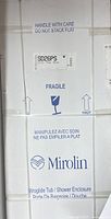 Front of sealed Mirolin SD26PS box showing model and handling instructions