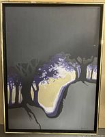 Full view of framed painting