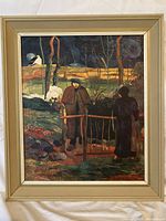 Frontal view of the framed print showing the full artwork and frame.