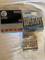 Three sealed Scotch Low Noise Dynarange recording tape boxes