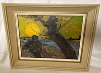 Full front view of the framed print showing the image, frame style and colors.