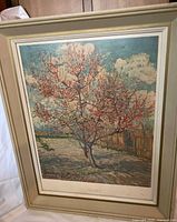 Framed print showing the full artwork and frame from an angle.