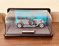 1907 Rolls-Royce Silver Ghost model in original hard plastic display case with plaque