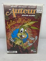 Front cover of The Auteur: Sister Bambi Issue No. 5 comic book showing colorful animated green rabbit character and title text.