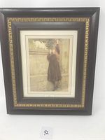 Full view of the framed print showing the entire artwork, frame and mount.