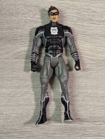 Full body image of Black Lantern Hal Jordan figure showing front view with arms at sides.