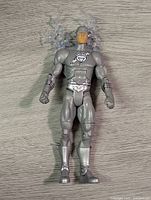 Front view of White Lantern Flash action figure with translucent energy effect accessories attached to the back.