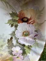 Interior floral painting detail